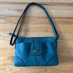 Elegant Dark Green Blue Shoulder Bag
